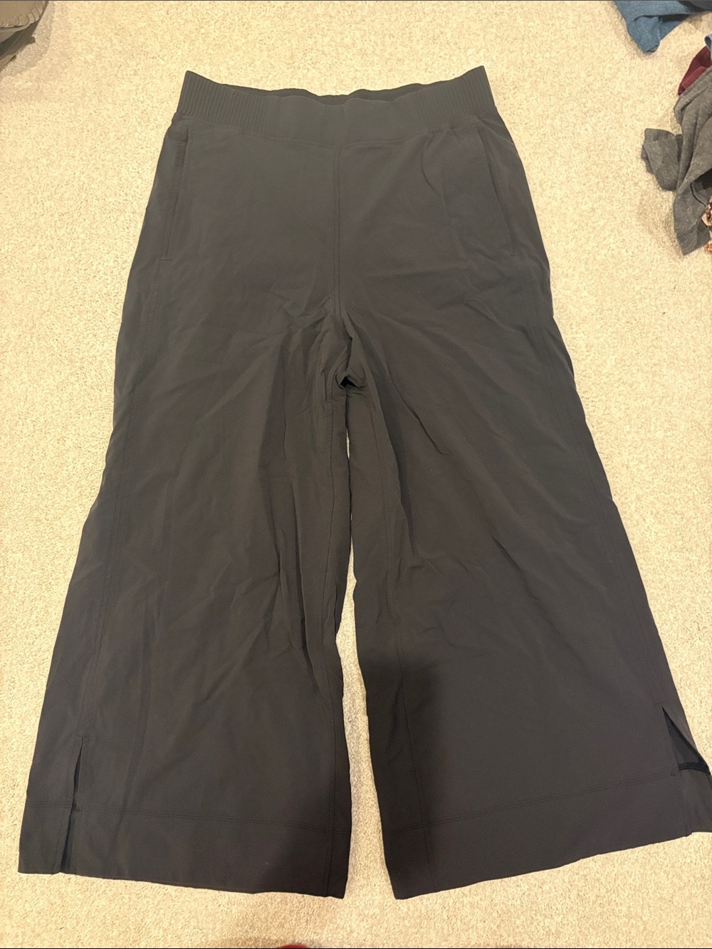Lululemon Wide Leg Black Stretch Pants